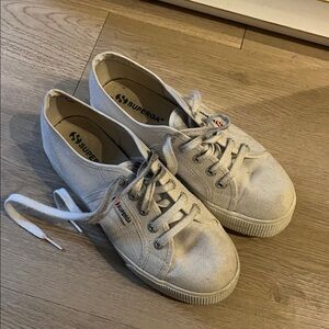 White platform Superga sneakers